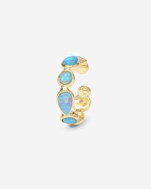 Isla Ear Cuff - Gold|Blue Opal