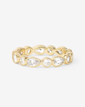Isla Ring - Gold|White Diamondettes
