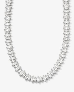 "She's So Fine" Choker - Silver|White Diamondettes